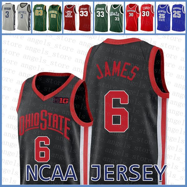 

ncaa ohio state buckeyes university 6 lebron 23 james north carolina state university 23 michael basketball jersey campus bear ucla russell, Black