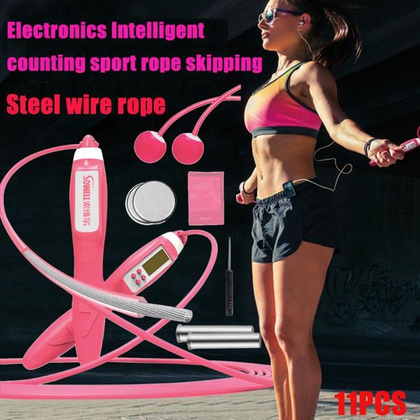 

4# electronic intelligent counting jump ropes exercise fitness rope skipping workout equipment sports