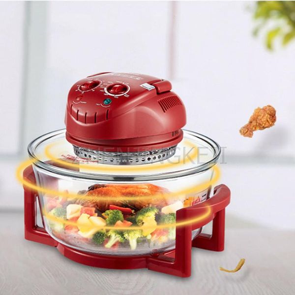 

air fryers 1200w home multifunction electric fryer 220v 12l oil easy clean transparent glass mechanical type lightwave oven