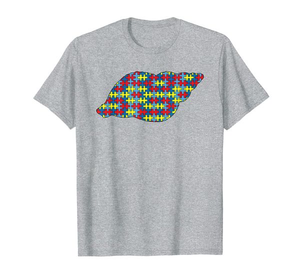 

clam autism awareness kids shellfish puzzle day mom gift t-shirt, White;black