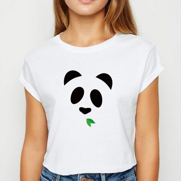 

loose panda with bamboo mens men t shirts leaves ropa mujer spring summer funny o collar, White;black