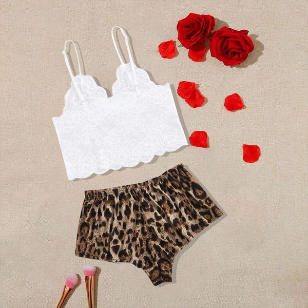 

pajamas lingerie pijama mujer womens sleepwears pyjama leopard print silk underwear nightdress satin, Black;red