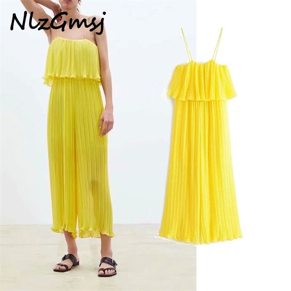 

jumpsuit fashion loose long bodysuit elegant ruffles female ladies 05 210628, Black;white