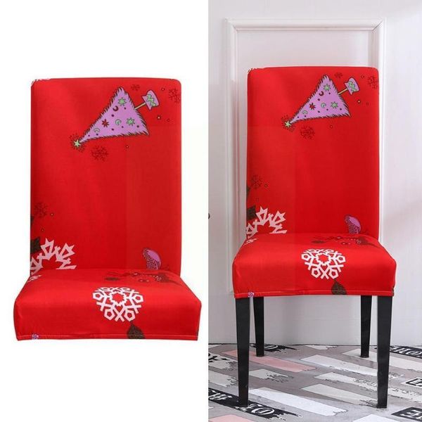 

chair covers 1 piece of stretch cover with christmas pattern suitable for high backrest and easy to clean m8x8