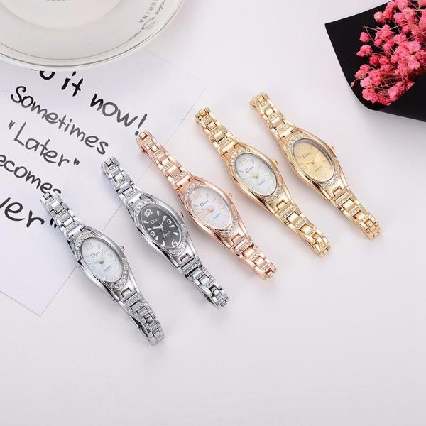 

relojesÂ paraÂ mujer lady bracelet watch ladies rock crystal clock luxury dress quartz wrist for woman relogio feminino #929 wristwatches, Slivery;brown