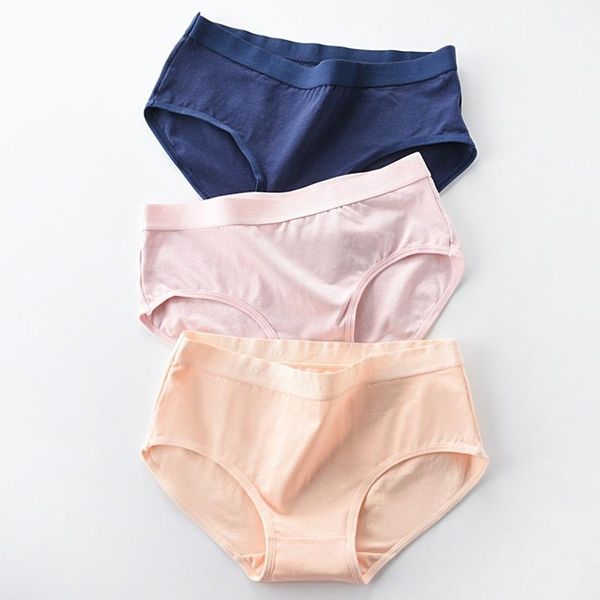 

women's panties female cotton underpants for women briefs underwear ladies mid-waist comfortable pantys lingerie 8 colors, Black;pink