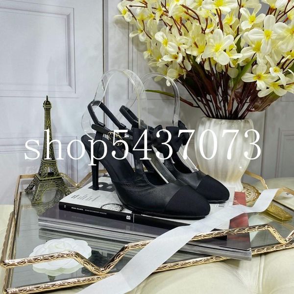 

sandals 2021 brand women shoes leather design summer sweety butterfly decoration high heels or flat hasp, Black