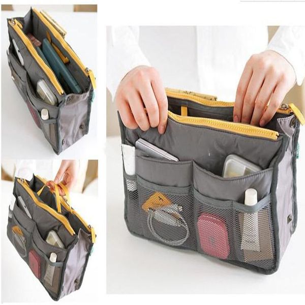 Make-up-Tasche, Geldbörse, Kosmetik-Aufbewahrungsorganisator, verschiedene Taschen, Kosmetik-Halter, Multi-Zwei-Reißverschluss, Heimaufbewahrung, Organisation CGY108