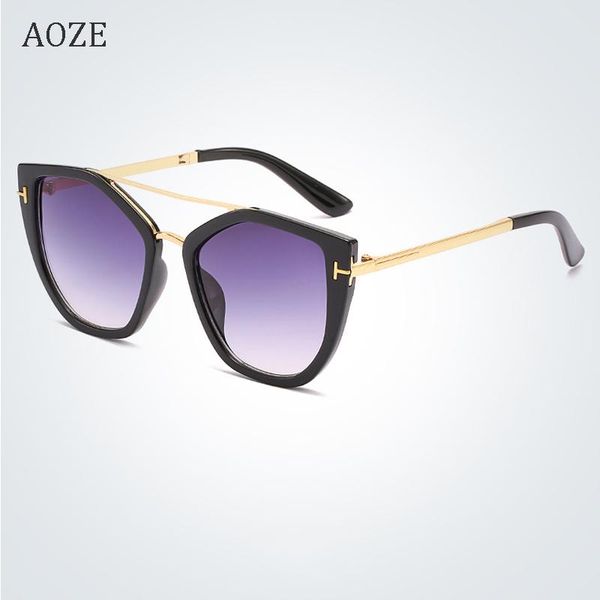 

sunglasses aoze 2021 fashion tom womens designer lens women gafas de sol mujer uv400, White;black