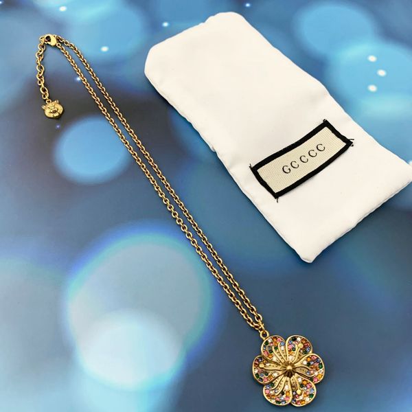 

75% off luxury jewelry new colored diamond flower earrings women's red double earrings flower necklace bracelet um9r, Silver