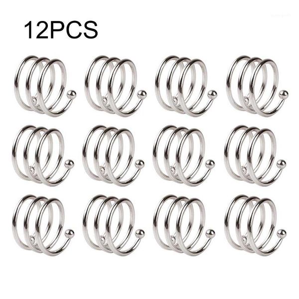 

napkin rings 12pcs home dining room wedding party non slip serviette holder table decor metal gift el spiral shape banquet1