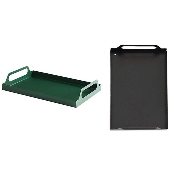 

kitchen storage & organization metal serving rectangular rustic vintage wooden server butler tray for drinks snacks