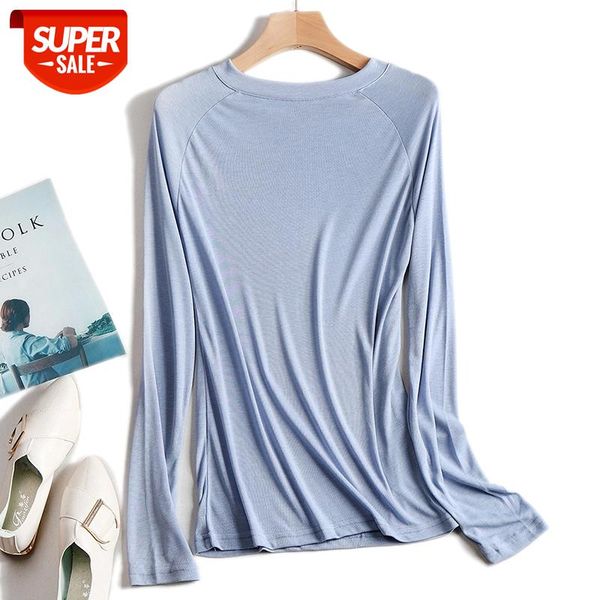 

new spring autumn thin tshirt women korean style slim high elasticity t-shirt clothes womens tee shirt femme 2021 #lm4g, White