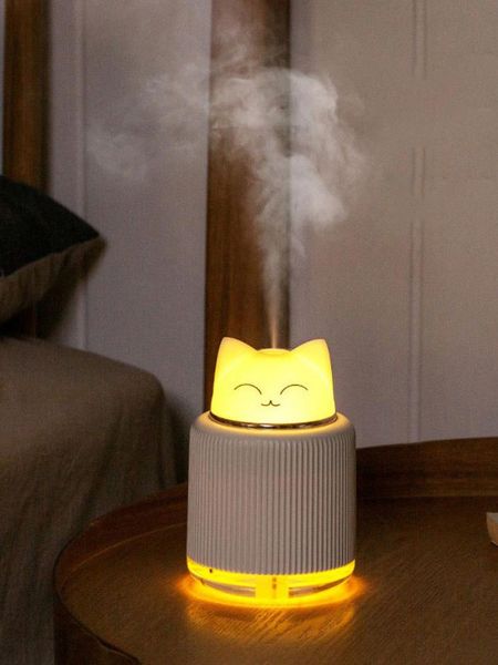 

humidifiers 300ml usb mini kat bear air humidifier ultrasone aroma oil essential diffuser led light mist maker home car
