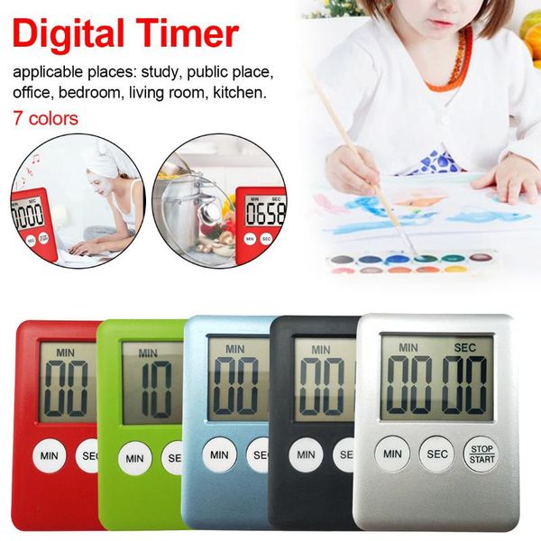 

timers satch cooking timer simple practical use digital square lcd display home kitchen electronic