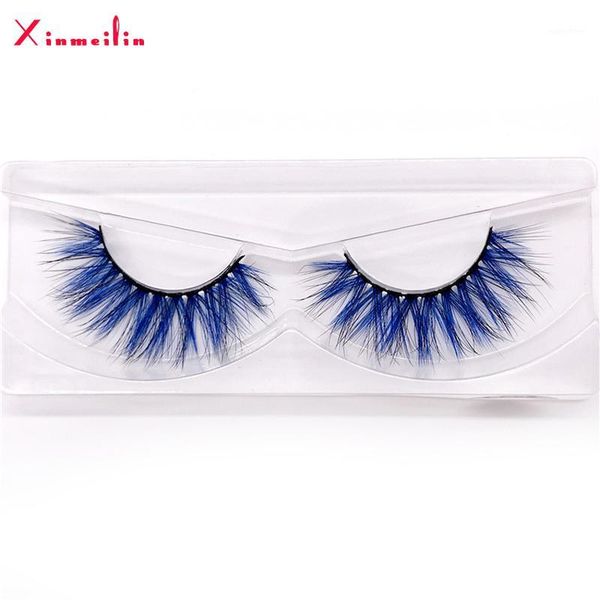 

faux mink color lashes wholesale natural long fluffy individual dramatic colorful false eyelashes makeup extension tools1