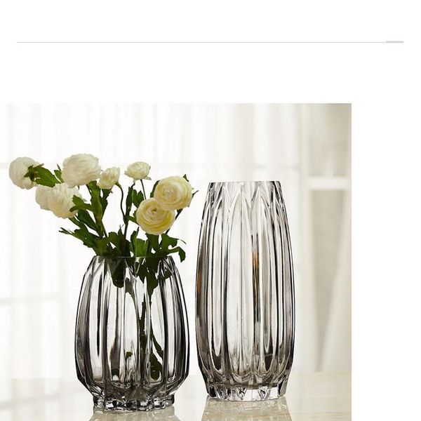 

vases glass vase transparent living room home decoration dry