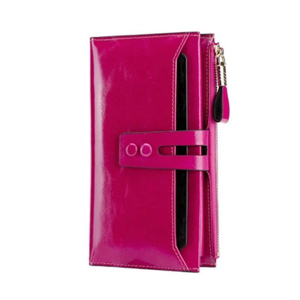 

card holders easyant 2021 women coin purse leather female wallets with phone pocket ladies hasp wallet clutch, Brown;gray