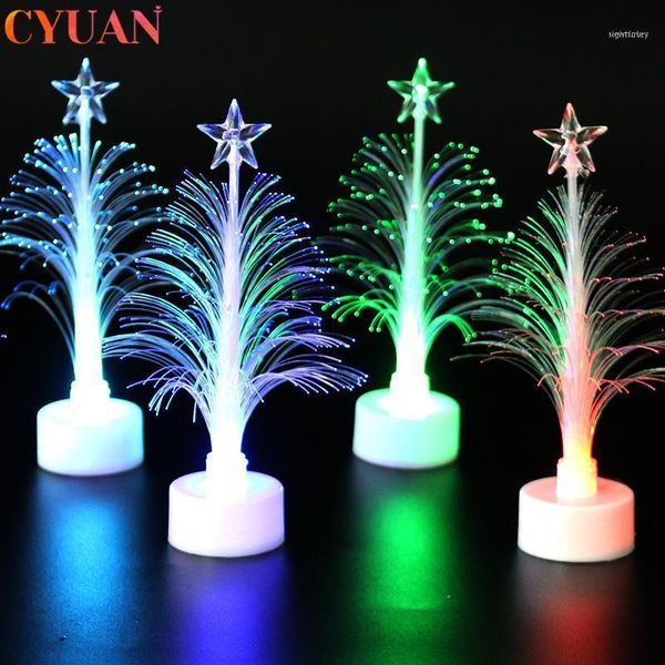 

christmas decorations mini tree light lamp led color changing star xmas home table decoration light-up ornaments1