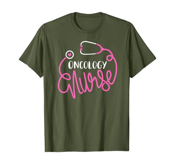 

oncology nurse funny oncologist nursing department nurse t-shirt, White;black