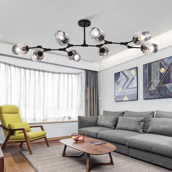 

pendant lamps modern led nordic designer molecular lights branch glass art simple lighting lamp for bar living room dining