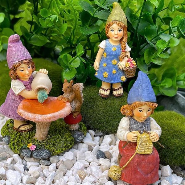 

garden decorations 3pcs funny resin figurines naughty gnome decoration statue villa home decoartion