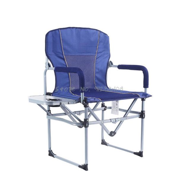 

camp furniture outdoor portable folding chair beach fishing camping barbecue leisure home with side table