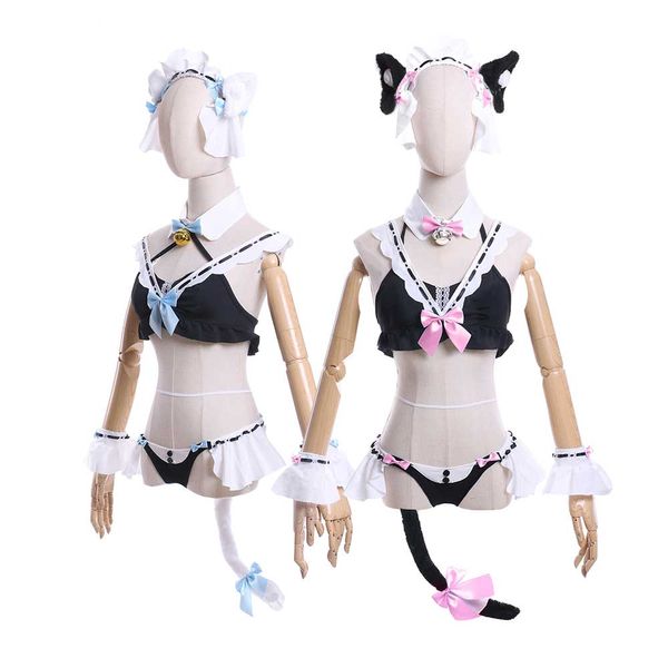 NEKOPARA OVA Chocolat And Vanilla Cosplay Cat Girl Uniform Sexy Women Set Figure per la festa di Halloween