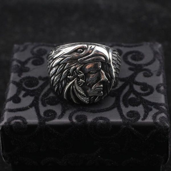 

cluster rings handmade head silver man ring, men 925 sterling ring, Golden;silver