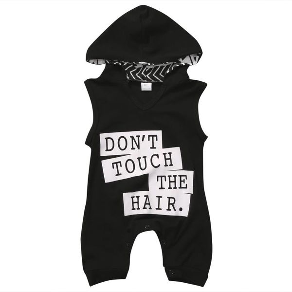 

summer newborn infant baby boys clothes hooded cotton touch romper jumpsuit outfits, Blue