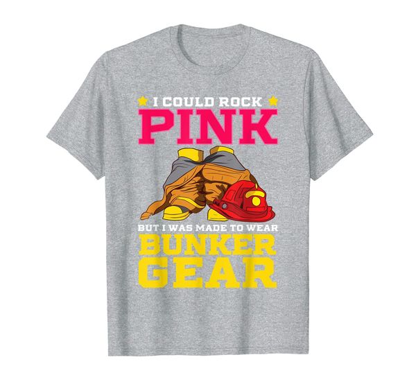 

firefighter wear bunker gear woman women fire hose t-shirt, White;black