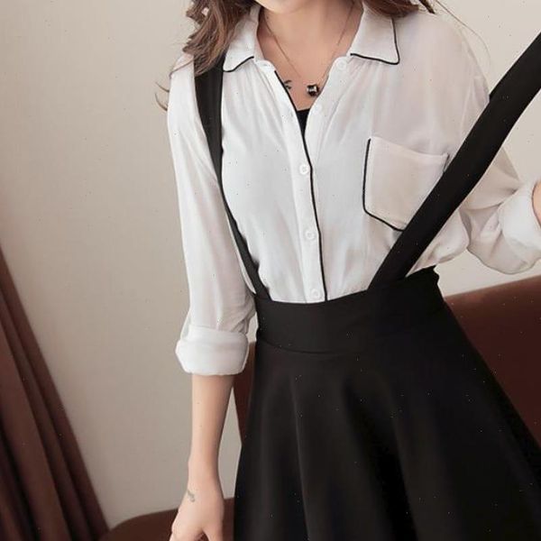 

black women skirt suspender high waist a line pleated skirts casual summer lolita skater two shoulder strap