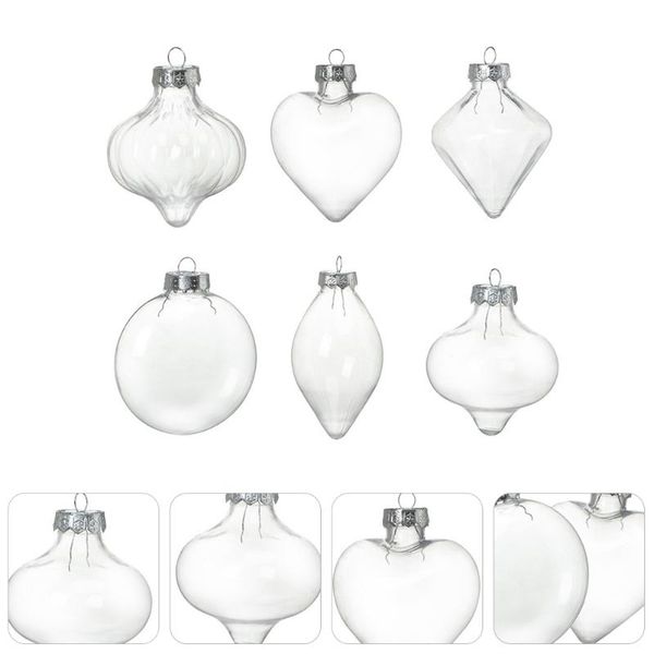 

novelty items 6pcs empty clear globe bottle christmas wish pendant diy charms