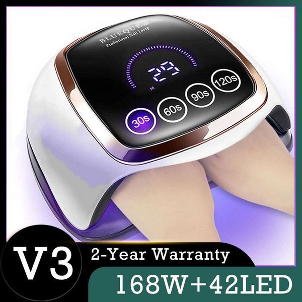 

v3 led uv lamp potherapy 168w nail large space gel dryer quick dry professional for manicure1