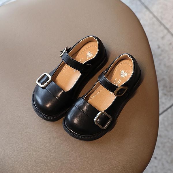 

flat shoes fashion kids children casual leather candy color slip-on loafers for toddlers boys girls soft light moccasins, Black;grey