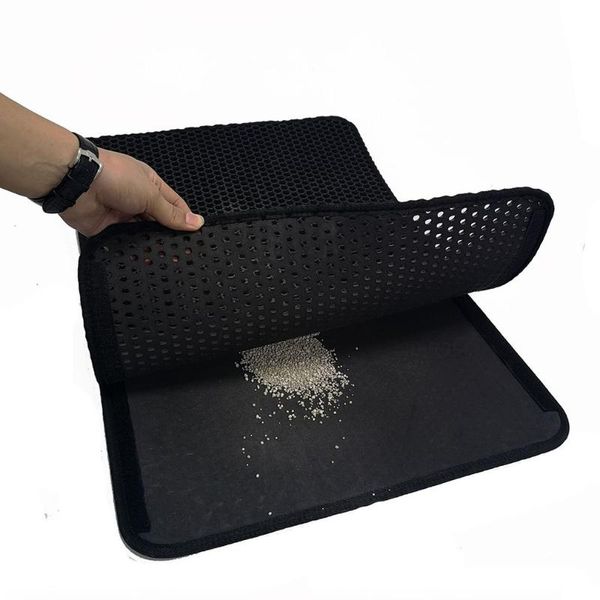 

pet cat litter pad eva double catch waterproof mat bottom non-slip supplies beds & furniture