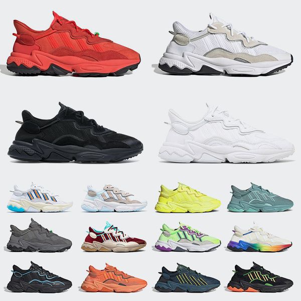 

ozweego retro adds running shoes hi res red cloud white men women trainers outdoor sports grey solar green clear brown professional runner