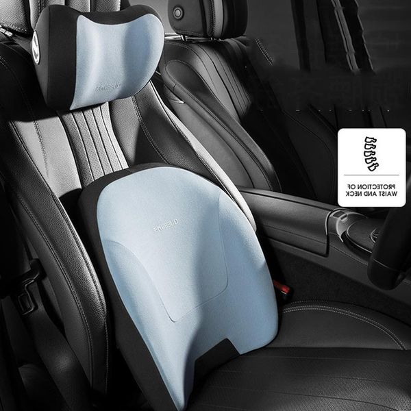 

seat cushions jinserta car neck pillow memory foam headrest lumbar support back head restraint travel auto accessories