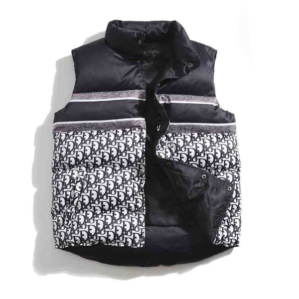 

2021 fashion men ms vest down cotton waistcoat famous designs mens and women's no sleeveless jacket puffer autumn winter casual coats c, Black;white