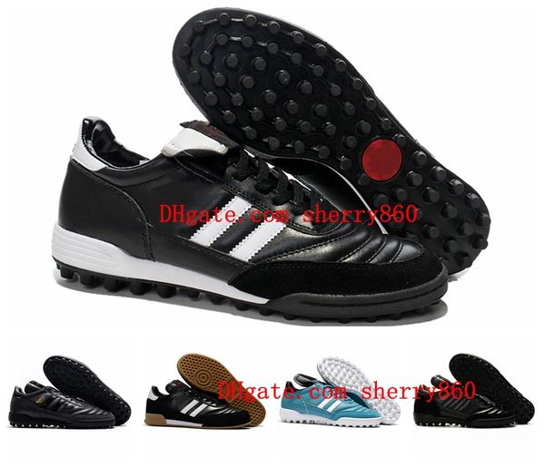 

2021 original mens soccer shoes copa mundial tf turf goal indoor cleats team astro craft football boots scarpe calcio black/white