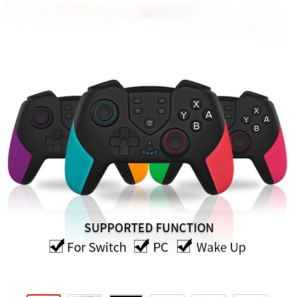 

game controllers & joysticks t23 wireless controller for switch pro with wake-up vibration macro programming n-sl / pc black