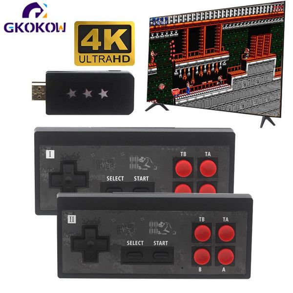 

game controllers & joysticks y2 4k usb wireless handheld tv video console build in 600 classic 8 bit mini support av/ output