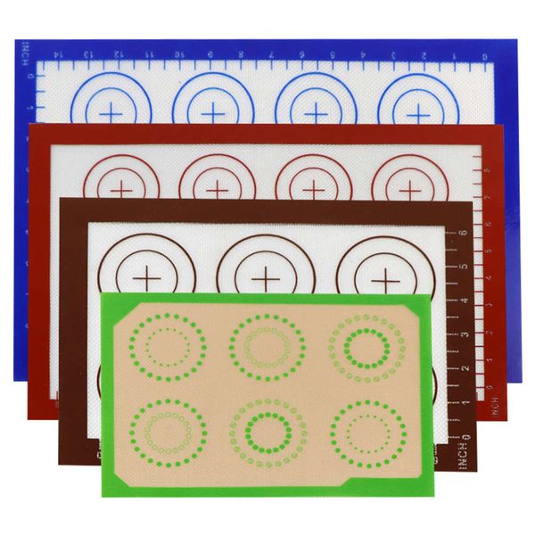 

high temperature resistant silica gel meal mat baking glass fiber pad