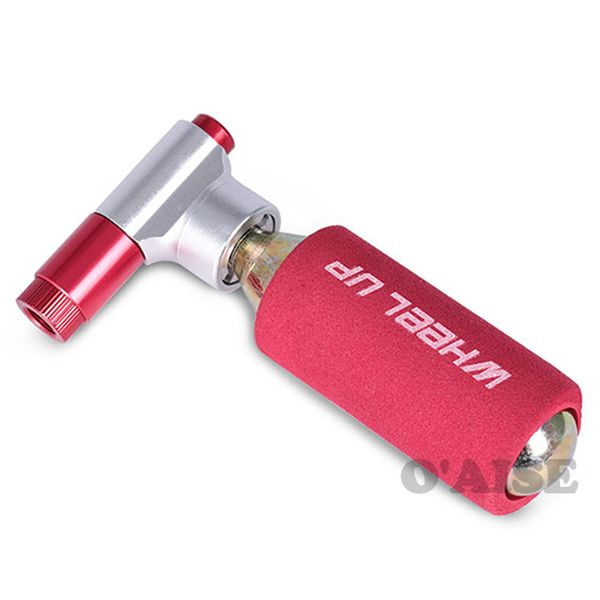 

mini portable bike pump presta valve co2 cartridge emergency cycling inflator qt06