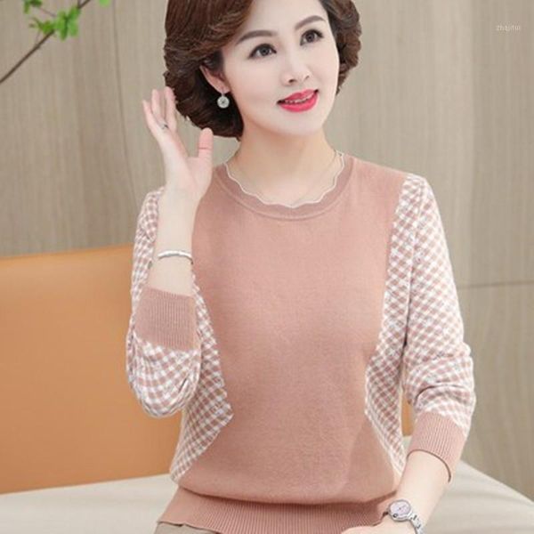 

women's sweaters plaid wool cotton fashion sweater oversize autumn winter vintage style 4xl bottoming pullover solid color knitted xf64, White;black