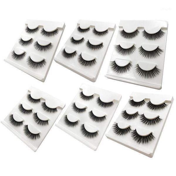 

pairs natural false eyelashes fake lashes long makeups 3d mink eye extension faux cils for beauty1