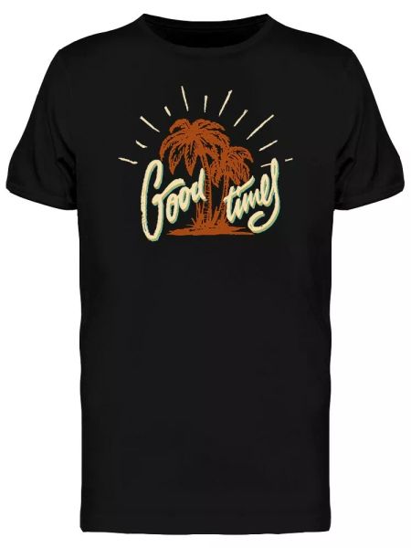 

good times summer positive men's tee -image by shutterstock, White;black