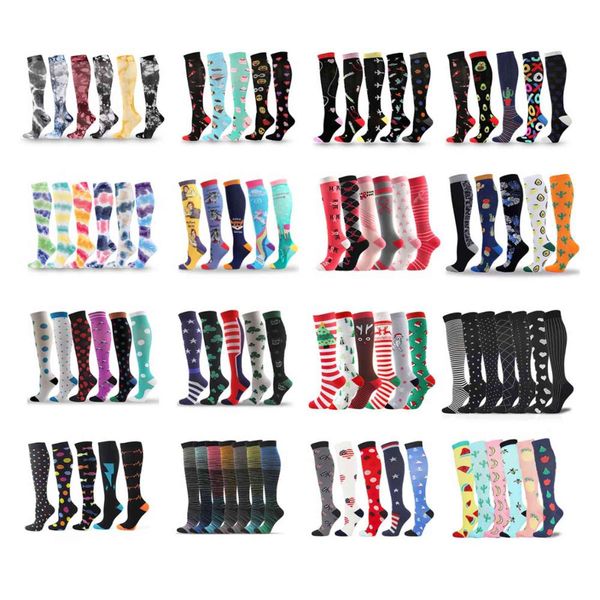 Socken Kompressionsstrümpfe Set Pack Unisex Herren 8 Paar Verhindern Krampfadern Krankenschwestersocken Geschenkverpackung Radfahren