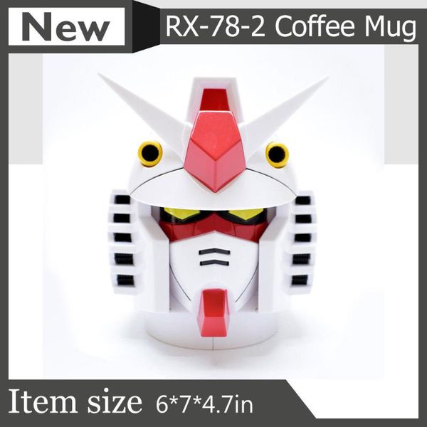 

Creative RX-78-2 Head Plastic + Stainless Steel Mugs Cup Office Water Coffee Mug 350ml