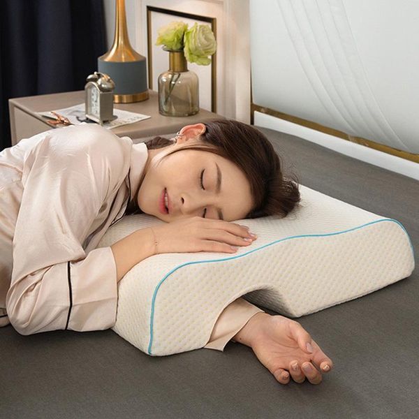 

pillow style couple slow rebound memory pressure anti-hand paralysis duet protection cervical pillow-35